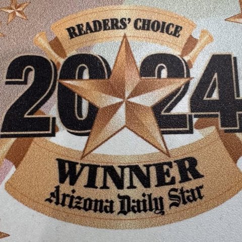 Logo, Home Decor, Symbol. Text: READERS' CHOICE 20 2 4 WINNER Arizona Daily Star