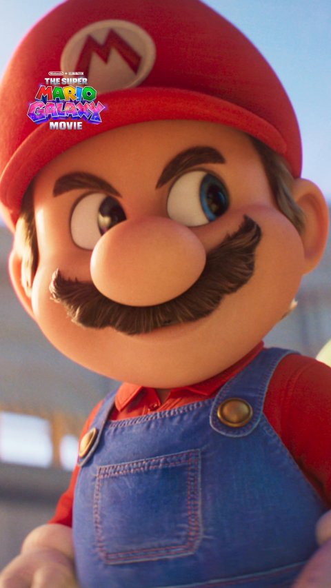 Baby, Person, Face. Text: THE SUPER MARIO MOVIE