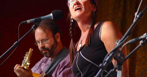 Microphone, Person, Woman.