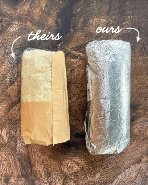 Aluminium, Smoke Pipe, Plastic Wrap. Text: ours theirs