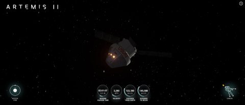 Astronomy, Outer Space, Night. Text: ® ARTEMIS II ... -