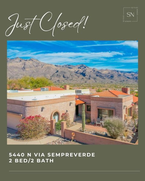 Housing, Villa, Hotel. Text: SN 5440 N VIA SEMPREVERDE 2 BED/2 BATH