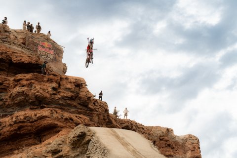 Slope, Person, Rock.