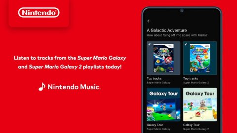 Electronics, Phone, Mobile Phone. Text: Nintendo A Galactic Adventure Listen to tracks from the Super Mario Galaxy and Super Mario Galaxy 2 playlists today! Top tracks Nintendo Music. Galaxy Tour Galaxy Tour Galaxy Tour