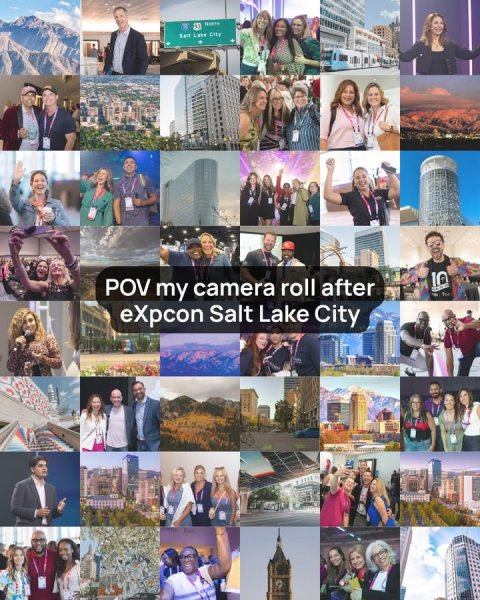 Art, Collage, Person. Text: 10 POV my camera roll after eXpcon Salt Lake City