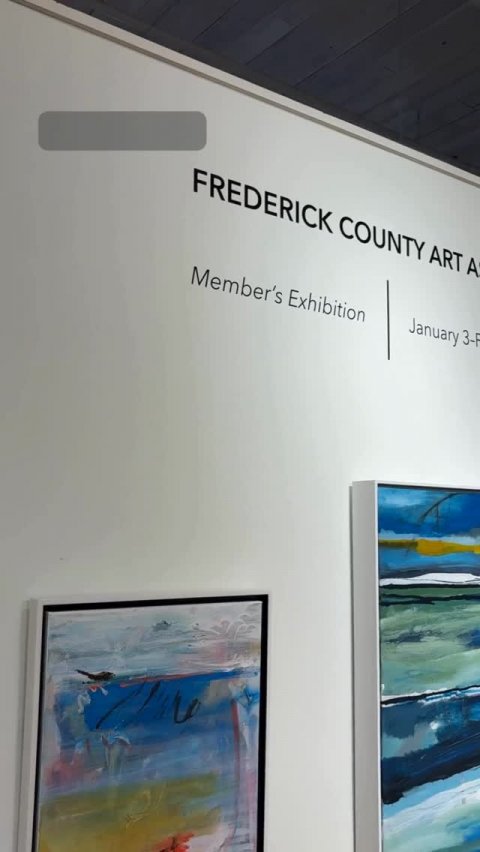 Art, Painting, Bird. Text: FREDERICK COUNTY ART A January 3-F Member's Exhibition