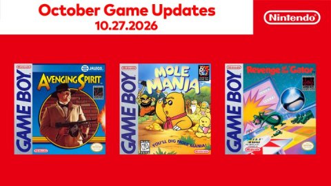 Adult, Man, Person. Text: October Game Updates 10.27.2026 MOLE GAME BOY GAME BOY GAME BOY