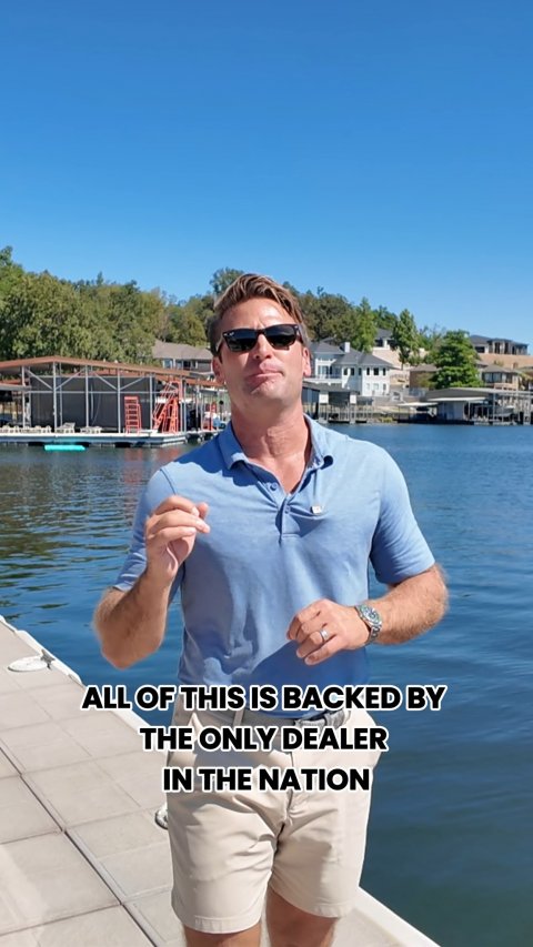 Waterfront, Finger, Shorts. Text: ALL OF THIS IS BACKED BY THE ONLY DEALER IN THE NATION