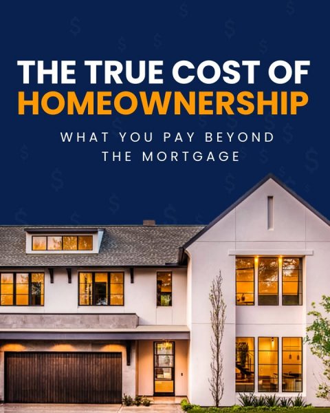 Advertisement, Poster, Hotel. Text: THE TRUE COST OF HOMEOWNERSHIP WHAT YOU PAY BEYOND THE MORTGAGE