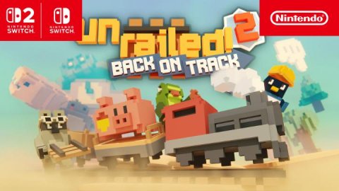 Dynamite, Bulldozer, Advertisement. Text: Nintendo SWITCH SWITCH un TRACK BACK ON