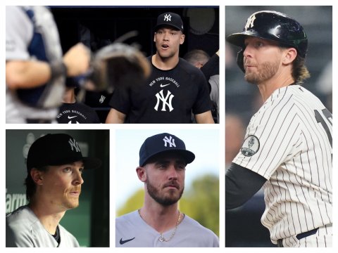 Baseball Cap, Cap, People. Text: NY arm