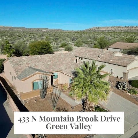 Outdoors, Housing, Aerial View. Text: 433 N Mountain Brook Drive Green Valley