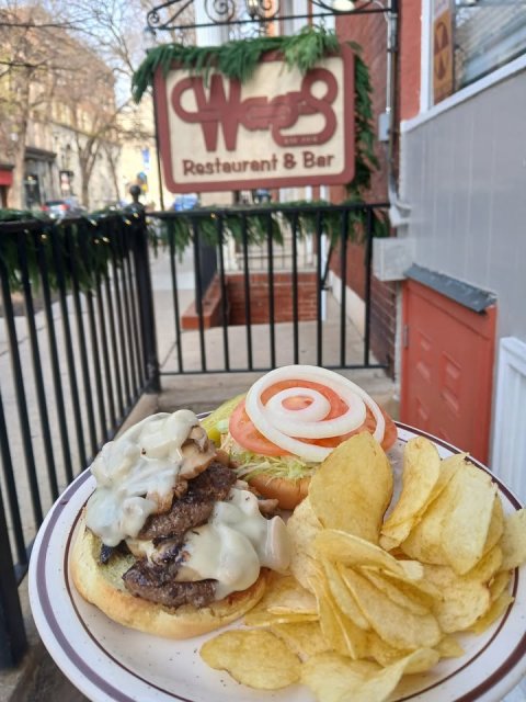 Food Presentation, Burger, Plate.