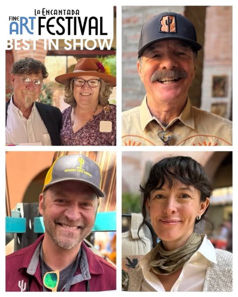 Baseball Cap, Cap, Hat. Text: LA ENCANTADA FINE ART FESTIVAL BESTIN SHOW