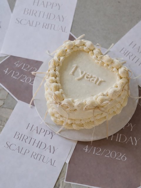 Birthday Cake, Cake, Dessert. Text: HAPPY BIRTH BIRTHDAY SCALP RITUAL 4/12/2 4/12/202 HDAY 4/12/2026 HAPPY BIRTHDAY SCALP RITUAL