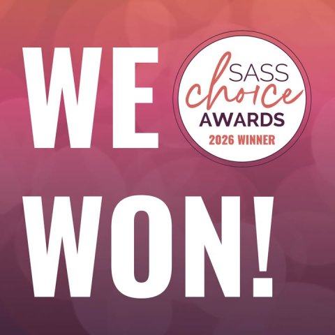 Advertisement, Poster, Book. Text: WE AWARDS 2026 WINNER WON!