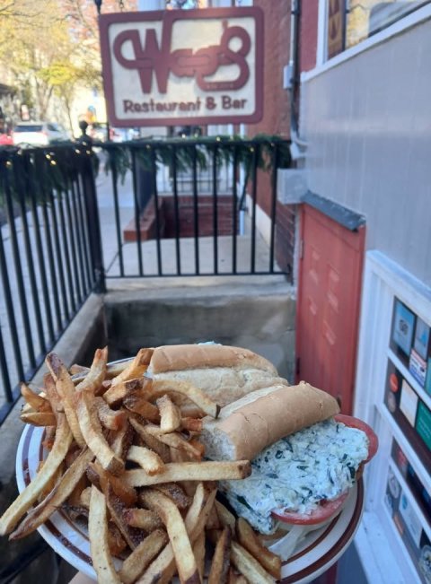 Car, Food, Person. Text: Restaurant &amp; Bar