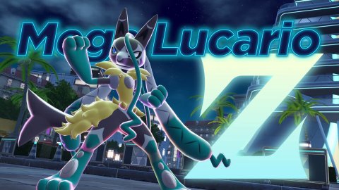 City, Airplane, Shark. Text: Lucario
