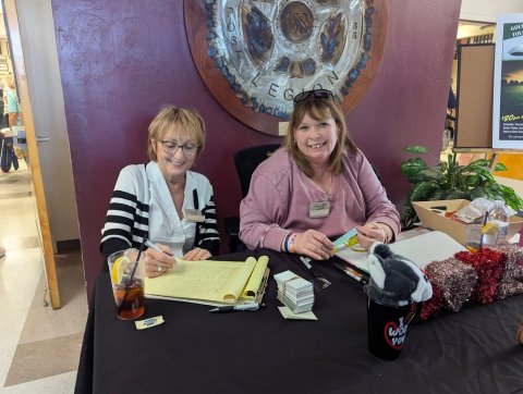 Glove, Table, Person.