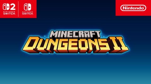 Logo, Dynamite, QR Code. Text: Nintendo SWITCH SWITCH MINECRAFT DUNGEONS II