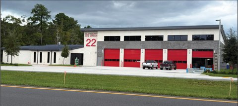 Vehicle, Fire Truck, Fire Station. Text: 22
