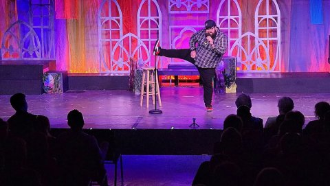 Stage, Person, Solo Performance.