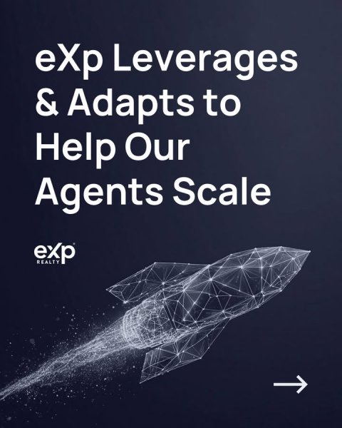 Outdoors, Nature, Disk. Text: eXp Leverages &amp; Adapts to Help Our Agents Scale exp REALTY