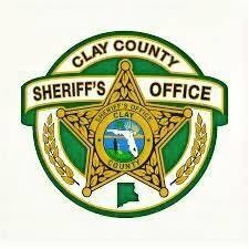 Badge, Logo, Symbol. Text: CLAY COUNTY OFFICE SHERIFF'S COUNTY