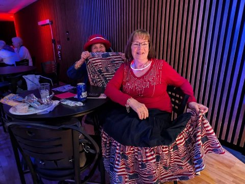 Dining Room, Hat, Chair.