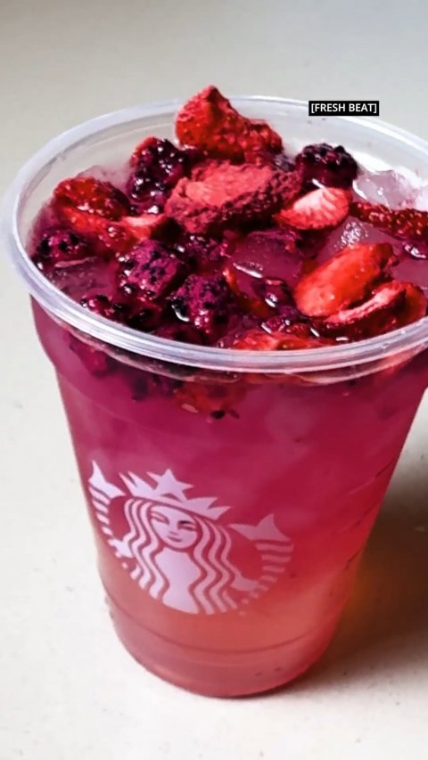 Juice, Berry, Sundae. Text: [FRESH BEAT]