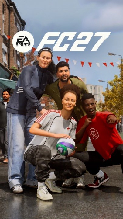 Soccer Ball, People, Shoe. Text: EA SPORTS FC27 90