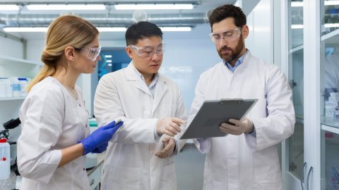 Glove, Coat, Person.