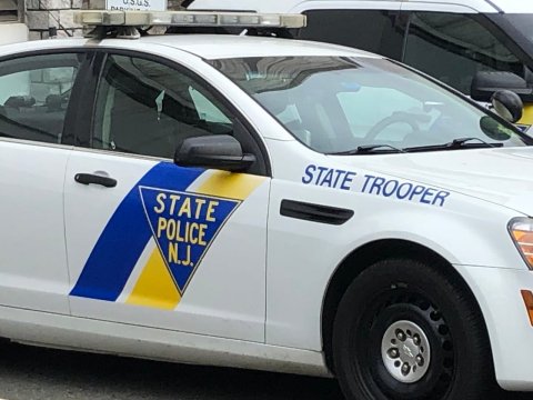 Car, Vehicle, Car - Exterior. Text: STATE TROOPER STATE POLICE N.J.