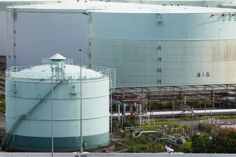 Factory, Refinery, Outdoors.