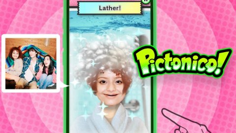 Baby, Person, Portrait. Text: Lather! Pictonico!