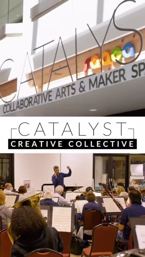 People, Person, Man. Text: COLLABORATIVE ARTS &amp; MAKER SP CATALYST CREATIVE COLLECTIVE