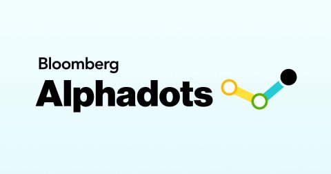 Logo, Spoon, Dynamite. Text: Bloomberg Alphadots
