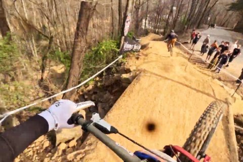 Person, Bicycle, Outdoors.