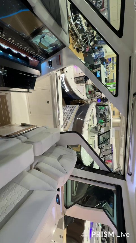 Yacht, Aircraft, Airplane. Text: PRISM Live