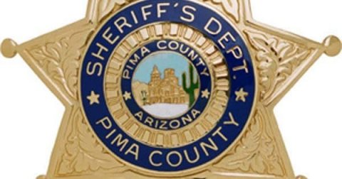 Badge, Logo, Symbol. Text: PIMA PIMA COUNTY ARIZONA DEPT. COUNTY