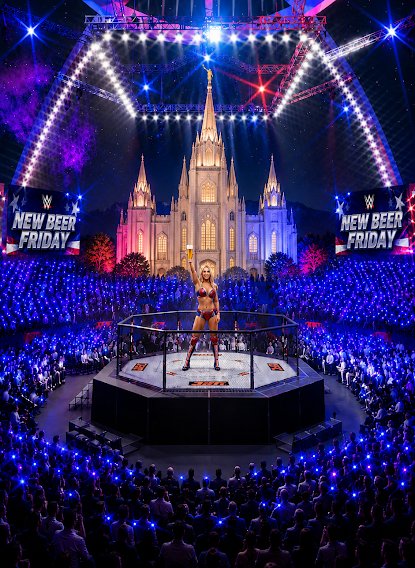 Lighting, Concert, Stage. Text: NEW BEER NEW BEER FRIDAY FRIDAY