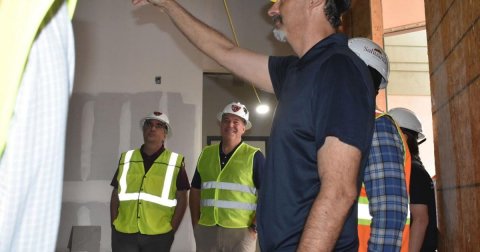 Hardhat, Worker, Vest.