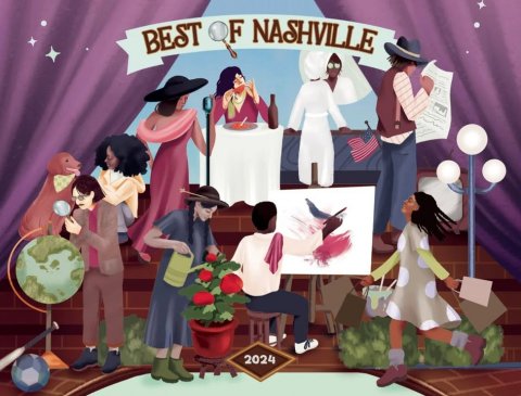 People, Person, Woman. Text: BEST F NASHVILLE 2024