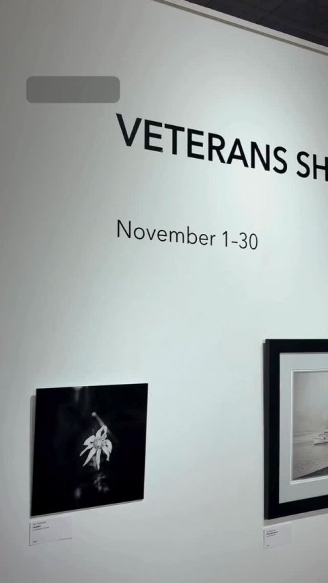 Sign, Advertisement, Photo Frame. Text: VETERANS SH November 1-30 -