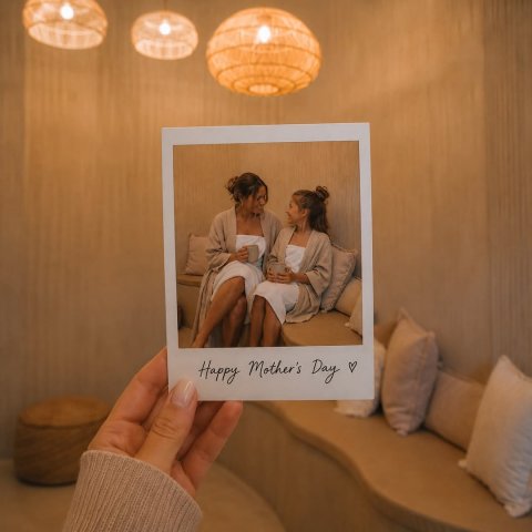 Adult, Person, Woman. Text: Happy Mother's Day V