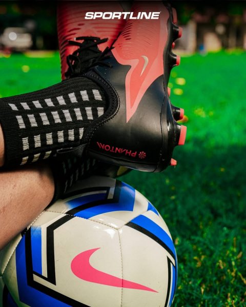 Soccer Ball, Rugby Ball, Sneaker. Text: SPORTLINE