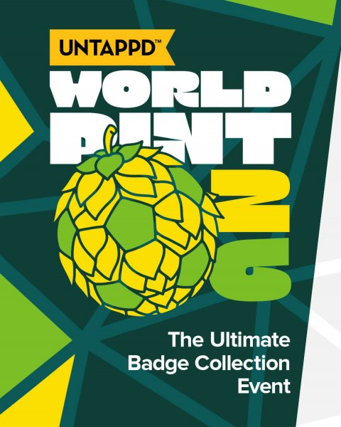 Advertisement, Poster, Grenade. Text: UNTAPPD™ TM WORLD AN The Ultimate Badge Collection Event