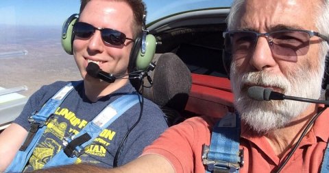 Sunglasses, Head, Person. Text: ON IAN