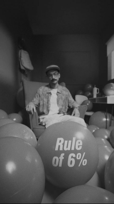 Sphere, Photography, Balloon. Text: Rule of 6%