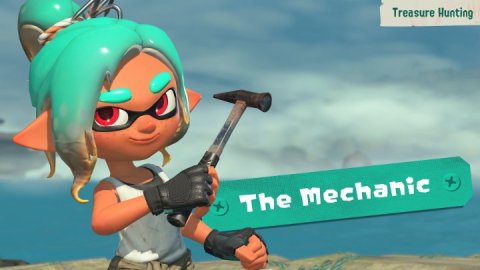 Device, Hammer, Helmet. Text: Treasure Hunting + The Mechanic